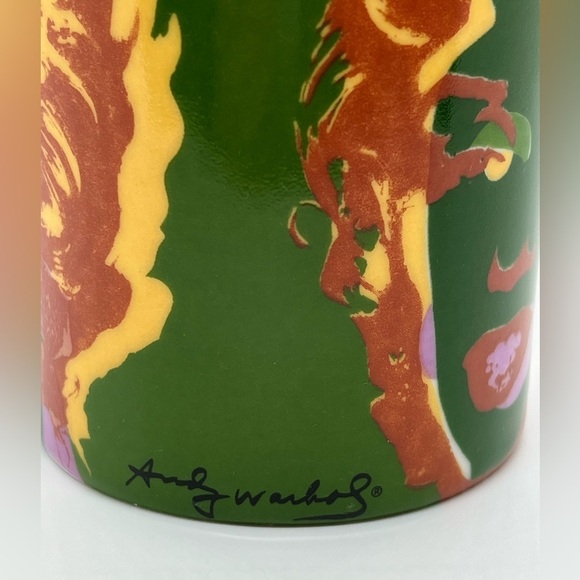 ANDY WARHOL x Marilyn Monroe Coffee Cup Mug 1997 Warhol Pop Art Cup Green - Picture 4 of 9